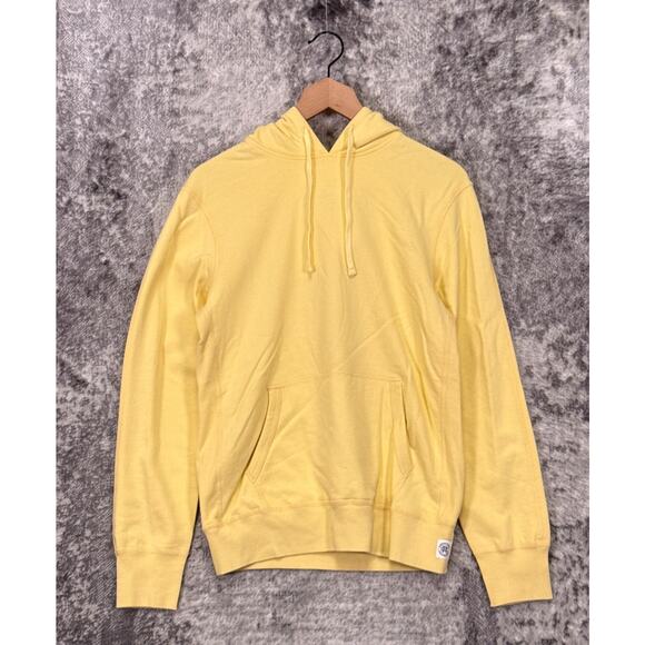 Reigning Champ Sweatshirt Small Mens Yellow French Terry Pullover Hoodie - Picture 1 of 8